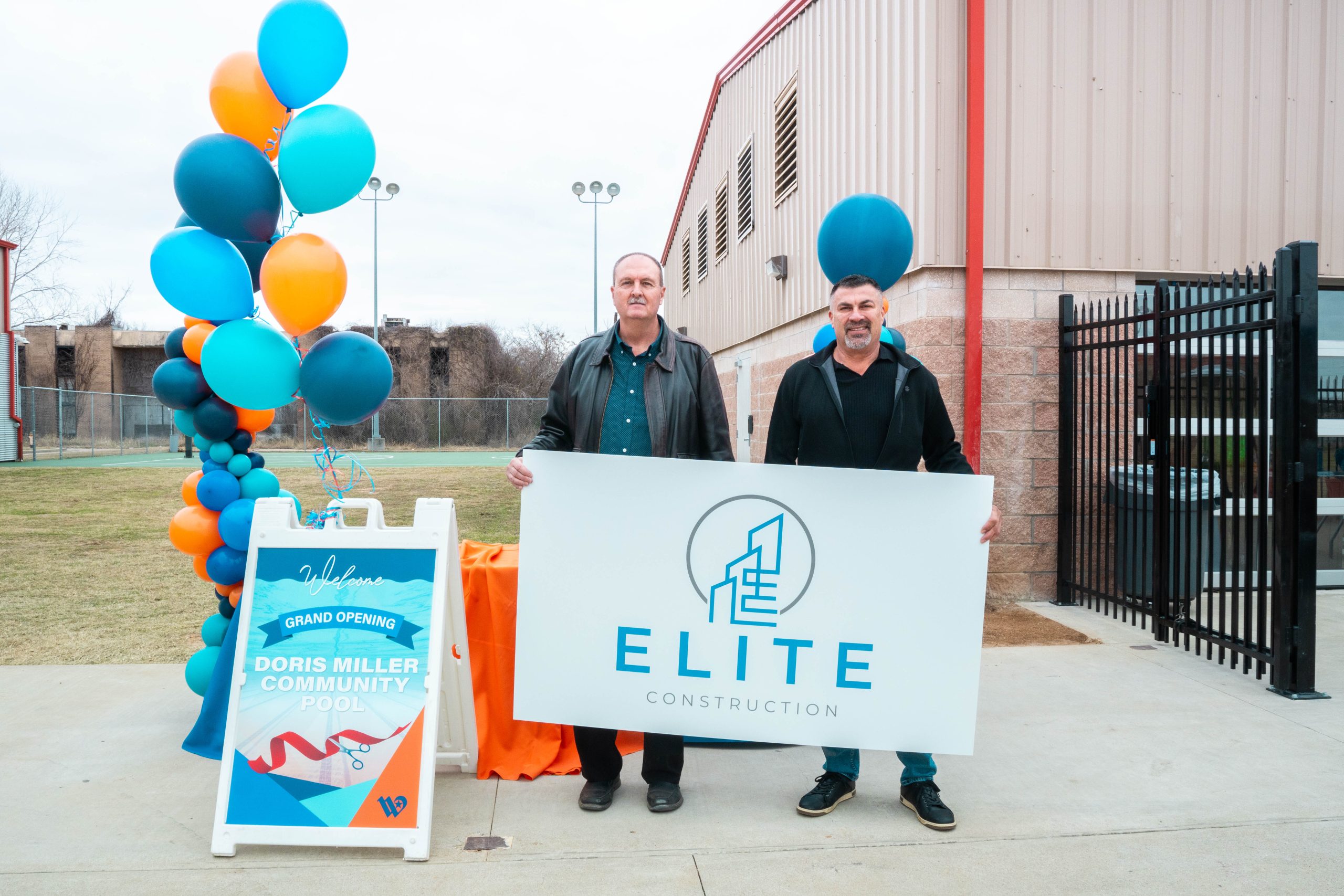 Elite Construction: Dorris Miller Pool Grand Opening