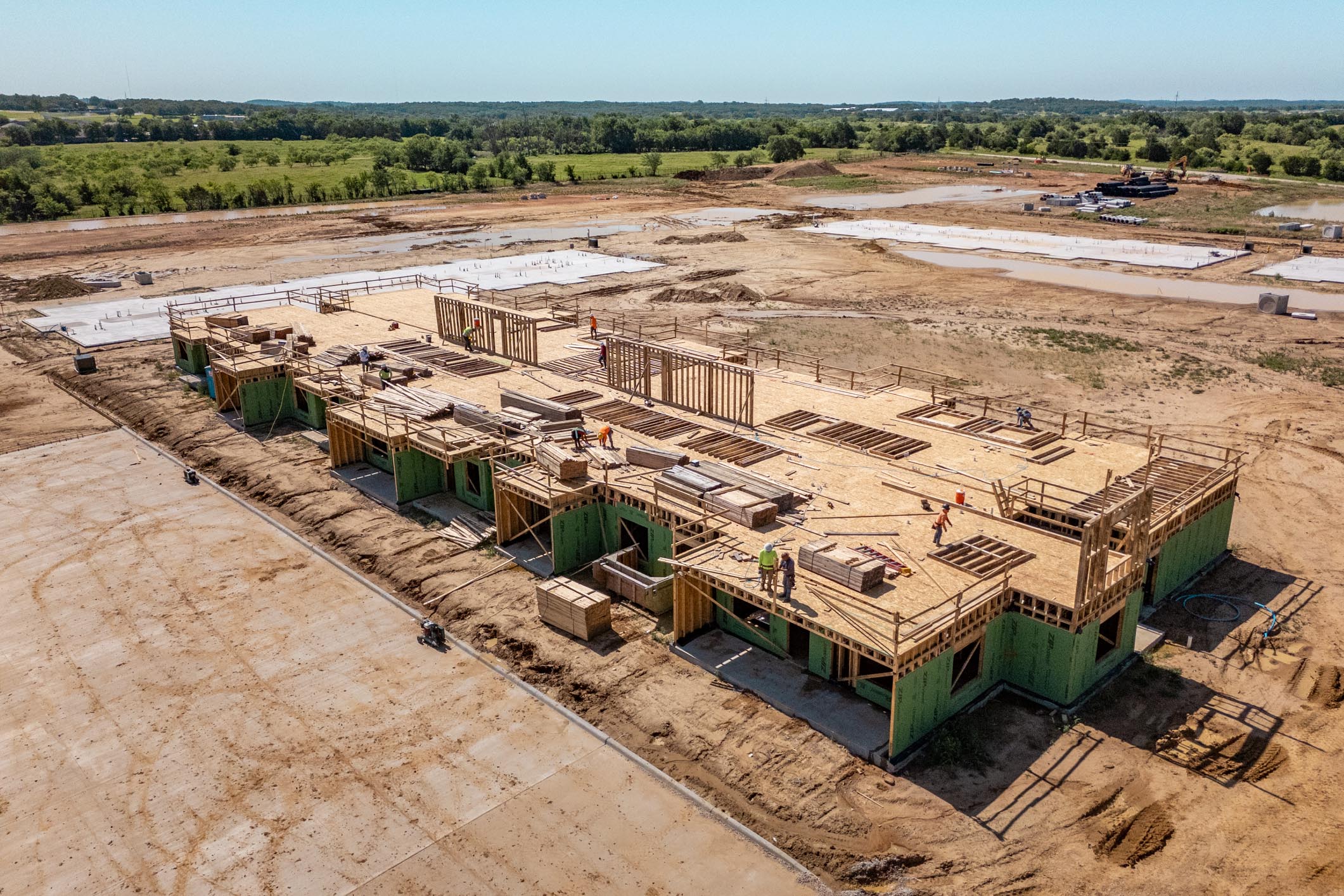Framing at Rock Creek Multifamily Project