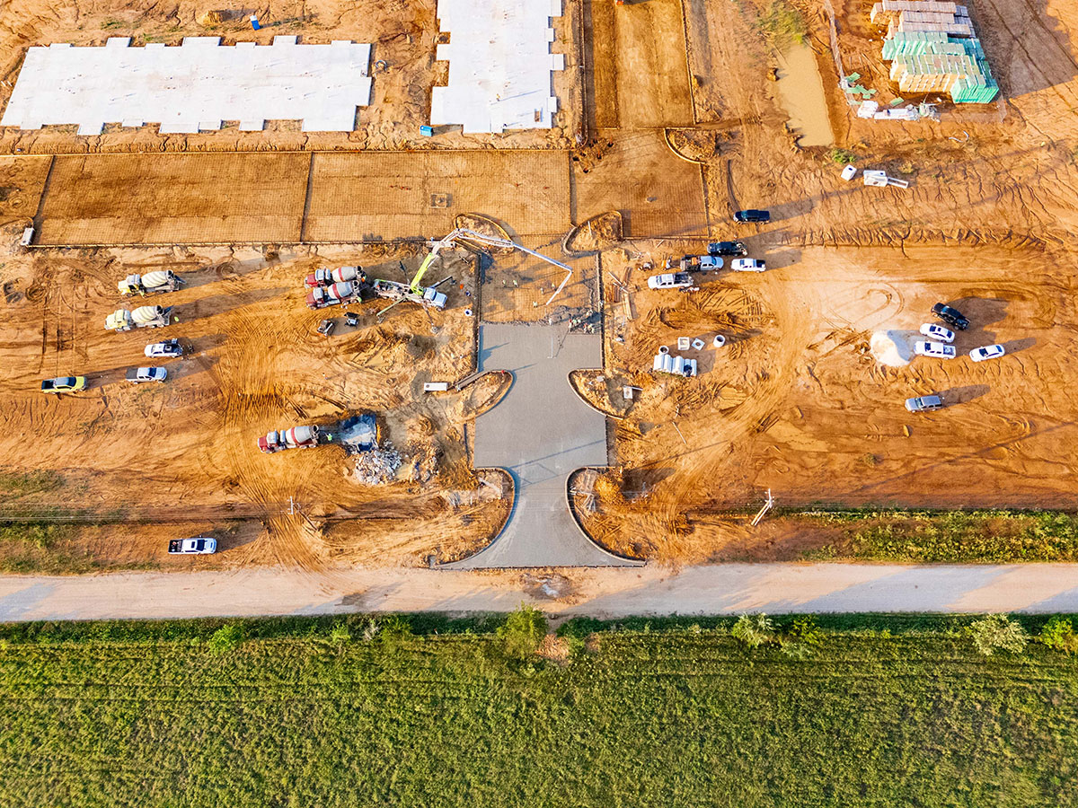 Paving in process at Rock Creek Multifamily Project