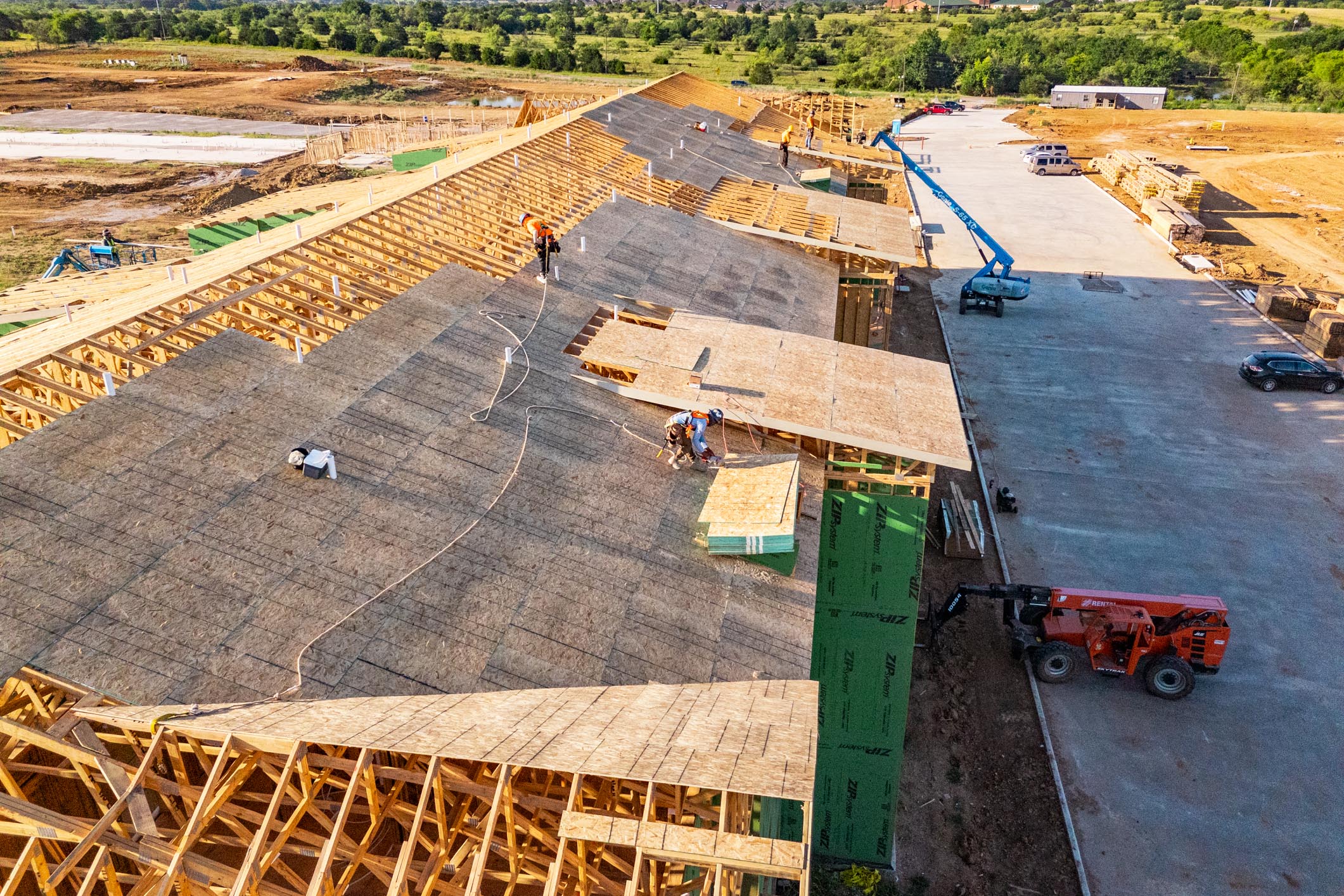 Framing at Rock Creek Multifamily Project