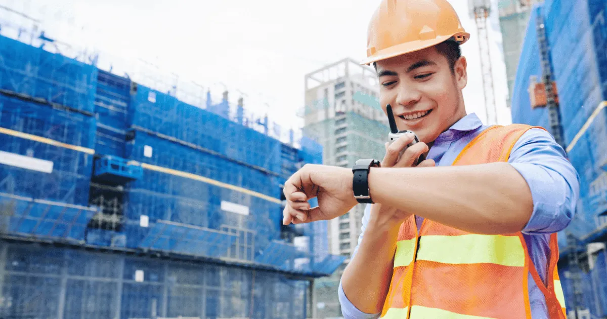 A contractor on scheduled and within budget 