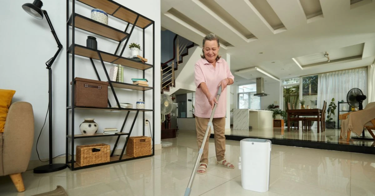 Resident enjoying comfortable living spaces created through retirement community development.